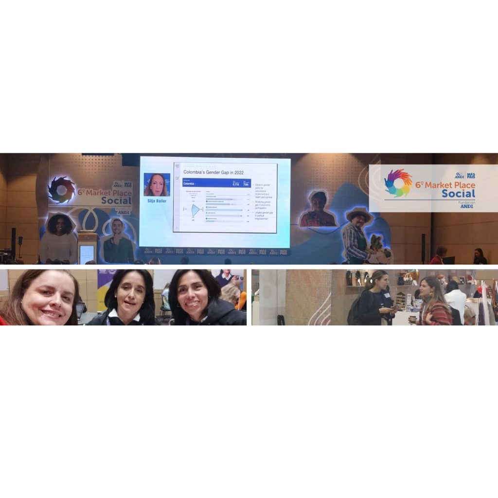 Imagen de la sala principal con una pantalla gigante y muchas personas alrededor en mesas de trabajo. Logo Andi