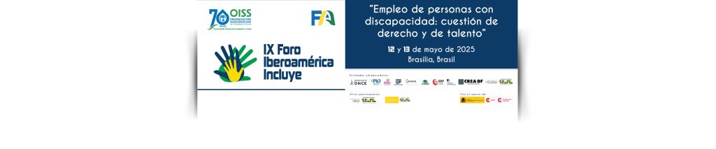 El IX Foro Iberoamérica Incluye es más que un evento. Es un espacio de encuentro y acción para impulsar políticas públicas inclusivas. 📌 Buscamos visibilizar buenas prácticas y promover alianzas que garanticen el empleo pleno y productivo para personas con discapacidad. 📅 12 y 13 de mayo | 📍 Brasilia 📝 Inscripción gratuita